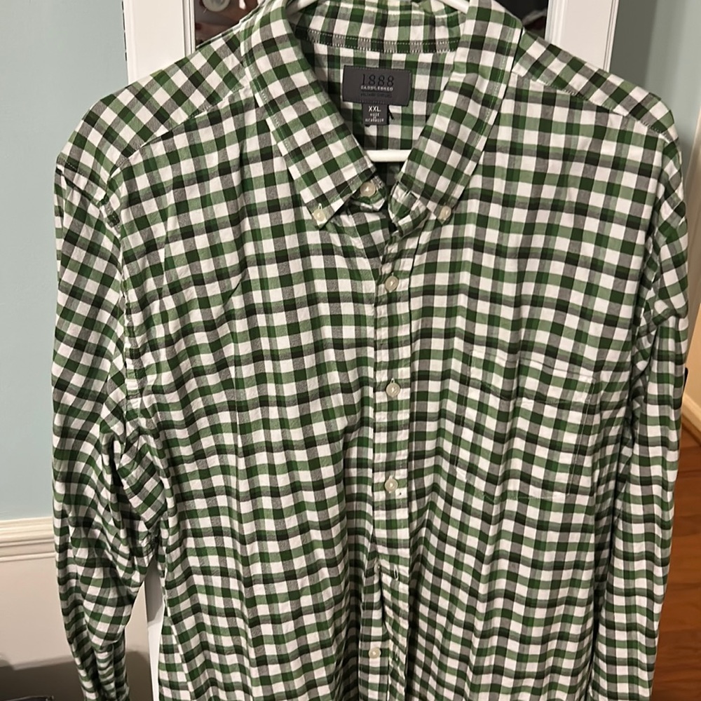 Mens long sleeve collar shirt 2XL